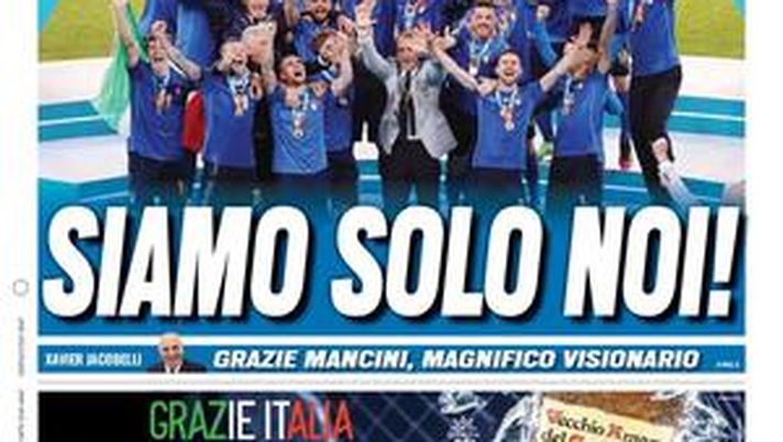 Prima Pagina, Tuttosport: “Siamo solo noi!” Prima Pagina, Tuttosport: “Siamo solo noi!”