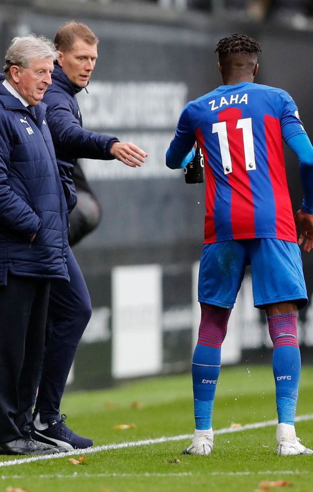 Roy Hodgson, Manager del Crystal Palace e Wilfried Zaha (Photo by Frank Augstein - Pool/Getty Images) Roy Hodgson, Manager del Crystal Palace e Wilfried Zaha (Photo by Frank Augstein - Pool/Getty Images)