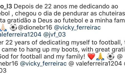 Il grande difensore centrale brasiliano ex di Bayern e Inter ringrazia Dio e appende le scarpe al chiodo 