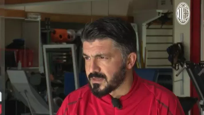 Il tecnico del Milan, Gennaro Gattuso, @acmilan