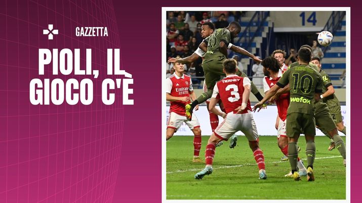 Gol Fikayo Tomori AC Milan amichevole Arsenal-Milan 2-1 Dubai Super Cup 2022