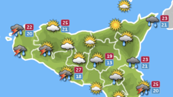 Meteo, Palermo: nubi sparse e pioggia debole, le previsioni di domenica 24 ottobre