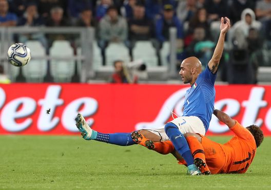  TURIN, ITALY - JUNE 04: Simone Zaza of Italy in action during the International Friendly match between Italy and Netherlands at Allianz Stadium on June 4, 2018 in Turin, Italy. (Photo by Marco Luzzani/Getty Images) 