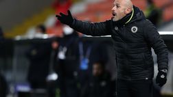 Spezia-Benevento, Italiano: “Noi bravi a reagire, la salvezza non mi preoccupa. Gol di Gaich? Nato da un nostro errore”