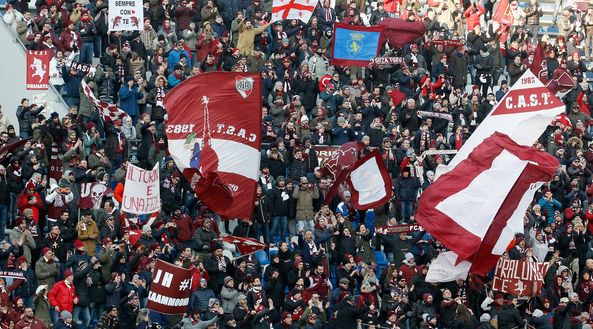 REGGIO NELL'EMILIA, ITALY - JANUARY 08: Fans of Torino during the Serie A match between US Sassuolo and FC Torino at Mapei Stadium - Citta' del Tricolore on January 8, 2017 in Reggio nell'Emilia, Italy. (Photo by Maurizio Lagana/Getty Images) REGGIO NELL'EMILIA, ITALY - JANUARY 08: Fans of Torino during the Serie A match between US Sassuolo and FC Torino at Mapei Stadium - Citta' del Tricolore on January 8, 2017 in Reggio nell'Emilia, Italy. (Photo by Maurizio Lagana/Getty Images)