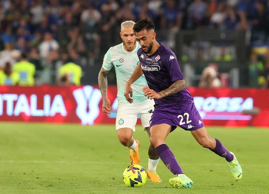 GERMOGLI PH: 24 MAGGIO 2023 ROMA STADIO OLIMPICI FINALE DI COPPA ITALIA FIORENTINA VS INTER NELLA FOTO Gonzalez il trascinatore. L’argentino ha incantato fino alla fine- immagine 2