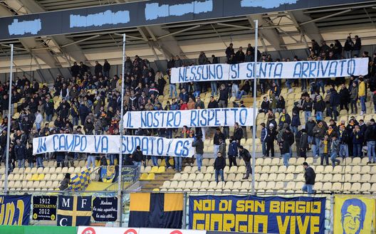 MODENA, ITALY - FEBRUARY 09: Modena FC fans wave a banner as they show their support during the Serie B match between Modena FC and Reggina Calcio at Alberto Braglia Stadium on February 9, 2013 in Modena, Italy. (Photo by Dino Panato/Getty Images) MODENA, ITALY - FEBRUARY 09: Modena FC fans wave a banner as they show their support during the Serie B match between Modena FC and Reggina Calcio at Alberto Braglia Stadium on February 9, 2013 in Modena, Italy. (Photo by Dino Panato/Getty Images)
