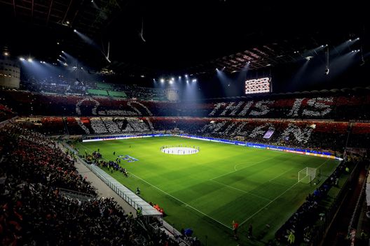Coreografia Curva Sud Milano AC Milan Milan-Napoli 1-0 Champions League 2022-2023