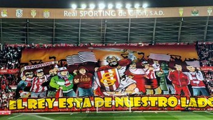 I tifosi dello Sporting Gijon, ma il derby sarà a porte chiuse... Gijon, sei un po’ brillo? Allora non entri allo stadio per il derby delle Asturie… - immagine 1