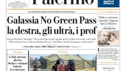 Prima Pagina, La Repubblica-Palermo: “Galassia No Green Pass: destra, ultrà, prof”