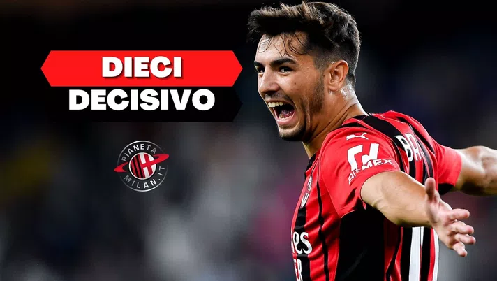 Brahim Diaz (attaccante AC Milan) esulta per il suo gol in Sampdoria-Milan 0-1 (Serie A 2021-2022) | News (Getty Images)