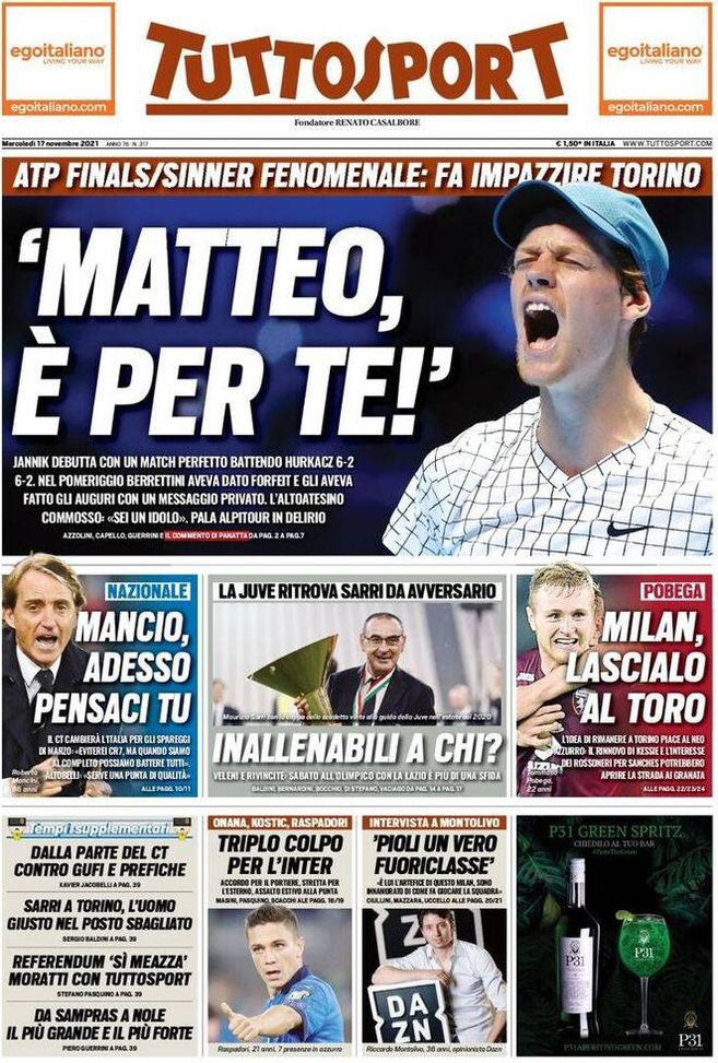 EDICOLA / TS: Triplo colpo per l’Inter: portiere, esterno e in estate la punta EDICOLA / TS: Triplo colpo per l’Inter: portiere, esterno e in estate la punta - immagine 1