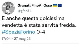 Spezia-Torino 0-4, le reazioni social: “La vendetta è stata servita fredda”