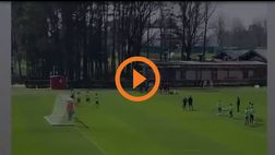 Milan, i due strepitosi gol da fermo di Castillejo in allenamento | VIDEO