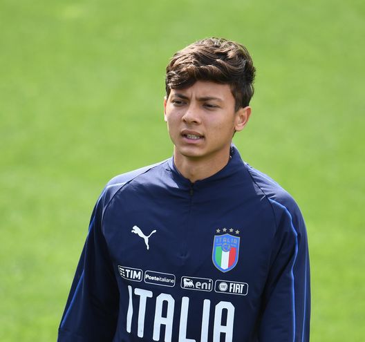 Emanuel Vignato del Chievo in allenamento con l'Italia (credits: GETTY Images) 