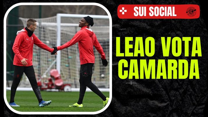 Rafael Leao Francesco Camarda Allenamento AC Milan News