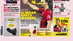 Prima Pagina, La Gazzetta dello Sport: “Inter a tre stelle. Il Milan resta in corsa”