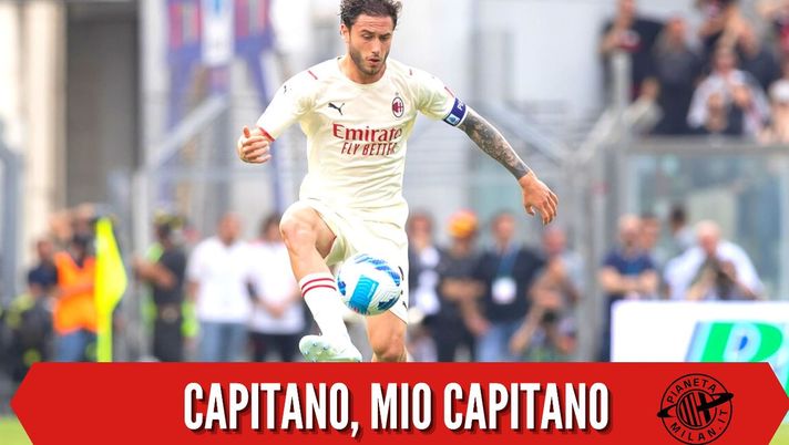 Davide Calabria, qui con la fascia da capitano del Milan (Getty Images) Davide Calabria, qui con la fascia da capitano del Milan