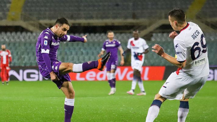 GERMOGLI PH: 23 GENNAIO 2021 FIRENZE STADIO ARTEMIO FRANCHI SERIE A FIORENTINA VS CROTONE NELLA FOTO GOL ED ESULTANZA DI BONAVENTURA 