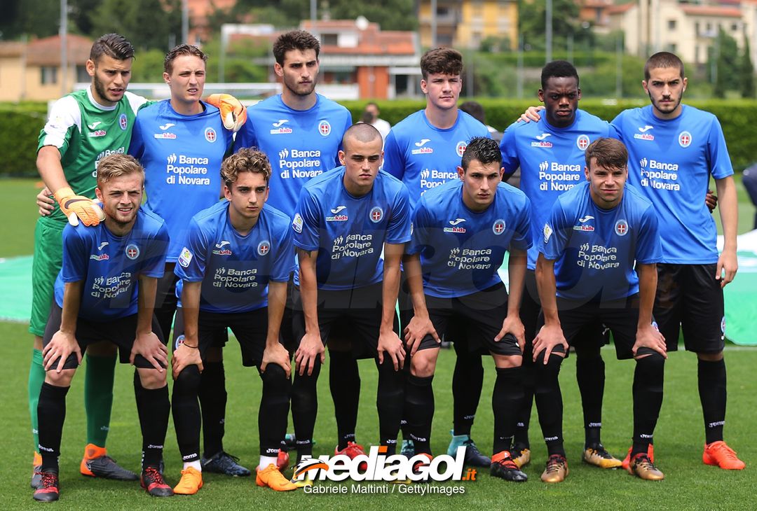  FLORENCE, ITALY - MAY 16: Novara U19 poses during the SuperCoppa primavera 2 match between Novara U19 and US Citta di Palermo U19 at Centro Tecnico Federale di Coverciano on May 16, 2018 in Florence, Italy.  (Photo by Gabriele Maltinti/Getty Images) 