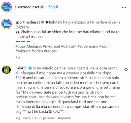Video Balotelli, Mario non ci sta: “Basta! Non infangatemi se non sapete. Fortunati che…”- immagine 3