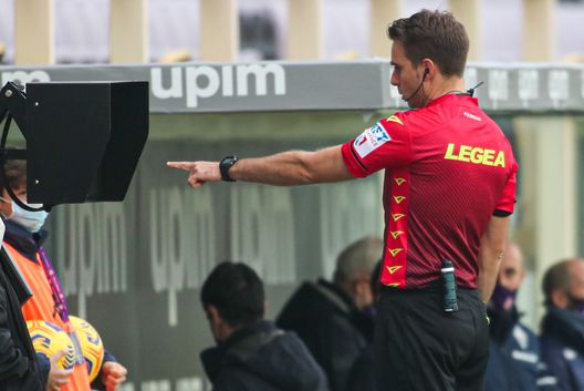 GERMOGLI PH 19 DICEMBRE 2020 FIRENZE STADIO ARTEMIO FRANCHI CAMPIONATO DI SERIE A FIORENTINA VS HELLAS VERONA NELLA FOTO FORNEAU ARBITRO