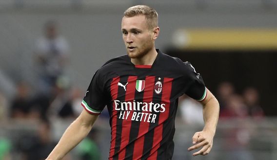Tommaso Pobega (centrocampista AC Milan), qui durante Milan-Udinese 4-2 (Serie A 2022-2023) | News (Getty Images) Tommaso Pobega AC Milan Milan-Udinese 4-2 Serie A 2022-2023
