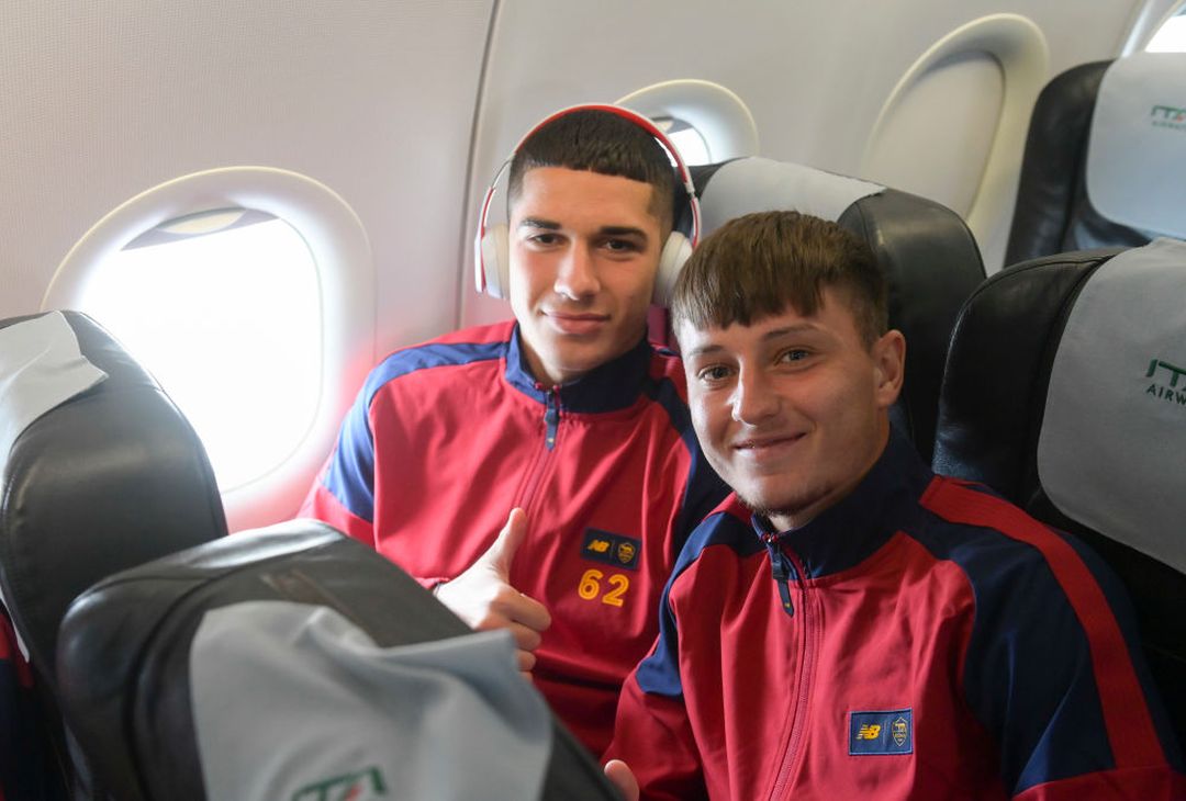 Roma in partenza per Siviglia – FOTO GALLERY - immagine 9