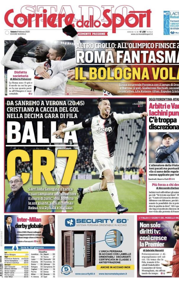 LE PRIME PAGINE DEI QUOTIDIANI DELL’8.2