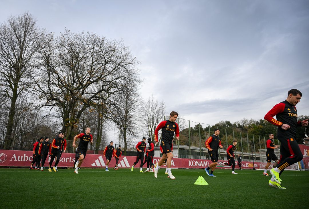 Roma, la rifinitura alla vigilia dell’Atalanta – FOTOGALLERY - immagine 15