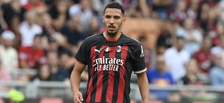 Ismaël Bennacer (centrocampista AC Milan), qui durante Milan-Udinese 4-2 (Serie A 2022-2023) | News (Getty Images) Ismaël Bennacer AC Milan Milan-Udinese 4-2 Serie A 2022-2023