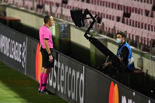 VAR screen (Photo by David Ramos/Getty Images) VAR screen (Photo by David Ramos/Getty Images)