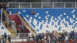 Kosovo, tentano l’assalto alla curva ospite: ma arriva la Security…