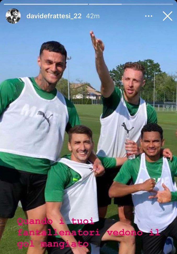 ? FOTO – Frattesi: “Quando i tuoi fantallenatori vedono il gol mangiato…”- immagine 2