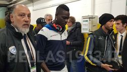 Balotelli non parla, poi esce dallo stadio con Pazzini