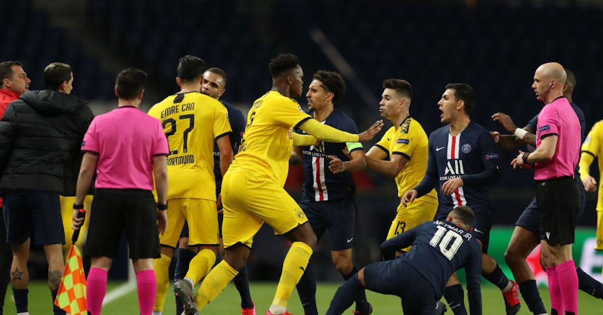 Psg bvb dortmund borussia aufstellung germain achtelfinal hinspiel