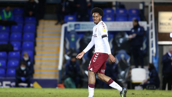 PETERBOROUGH, ENGLAND - APRIL 16: Caleb Chukwuemeka of Northampton Town in action during the Sky Bet League One match between Peterborough United and Northampton Town at Weston Homes Stadium on April 16, 2021 in Peterborough, England. (Photo by Pete Norton/Getty Images) PETERBOROUGH, ENGLAND - APRIL 16: Caleb Chukwuemeka of Northampton Town in action during the Sky Bet League One match between Peterborough United and Northampton Town at Weston Homes Stadium on April 16, 2021 in Peterborough, England. (Photo by Pete Norton/Getty Images)