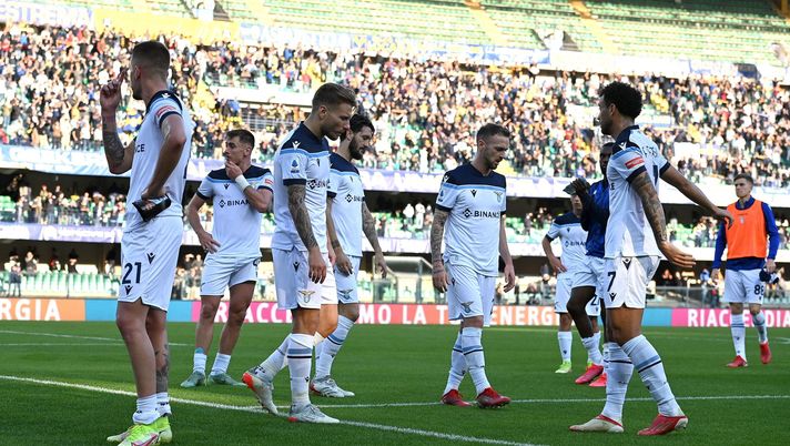 I biancocelesti a fine partita