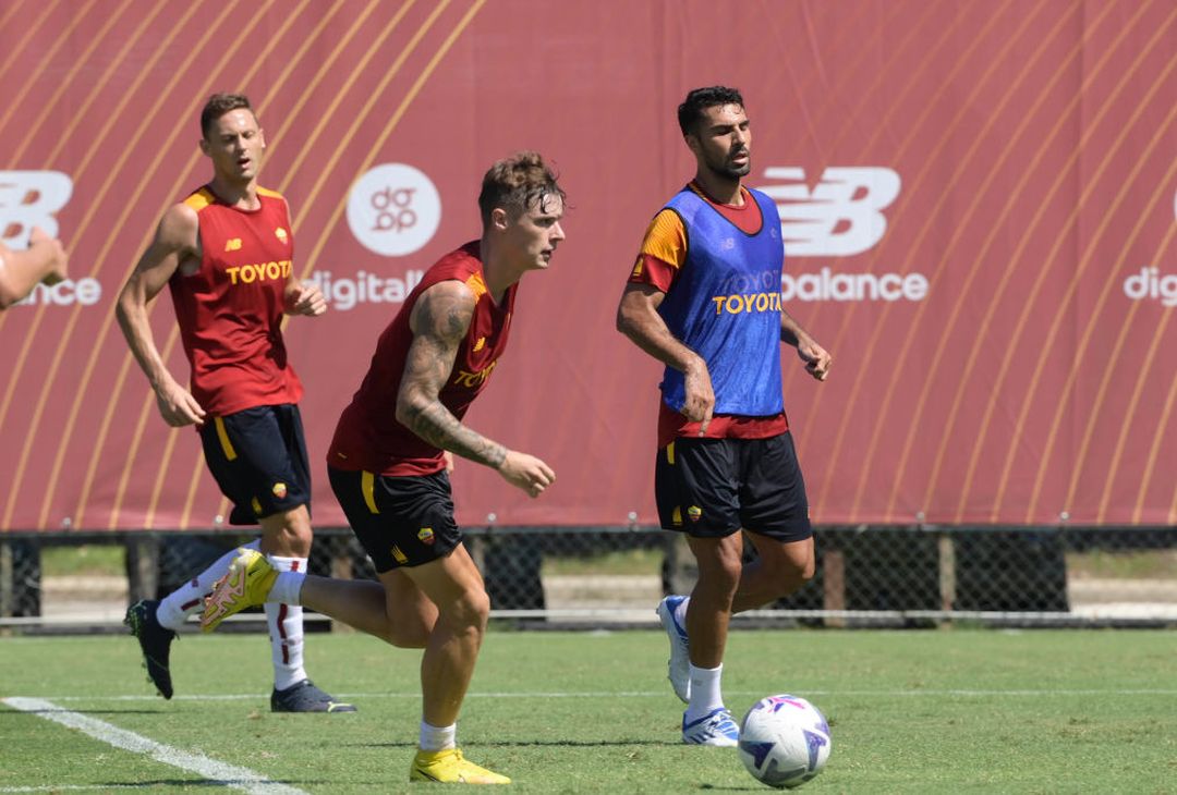 Roma, le immagini della seduta mattutina a Trigoria – FOTO GALLERY - immagine 3