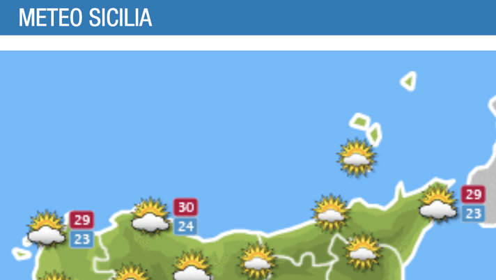 Meteo, Palermo: sole e caldo, le previsioni di domenica 26 settembre Meteo, Palermo: sole e caldo, le previsioni di domenica 26 settembre