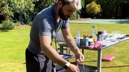 Barbecue durante la quarantena, tutti comodi ci pensa…Agüero!