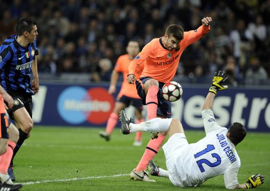 Julio Cesar Inter Barcellona (getty images) Julio Cesar Inter Barcellona
