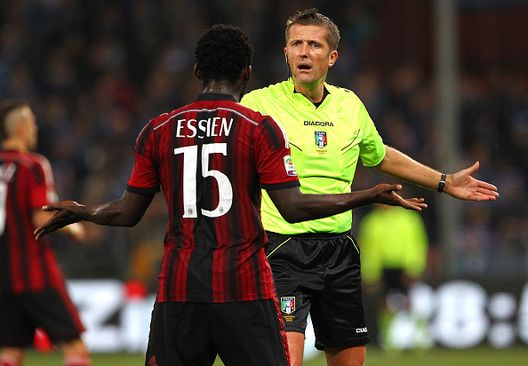 Michael Essien, qui con la maglia del Milan (credits: GETTY images) 