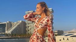 Viky Varga si gode il mare di Dubai: giornata in barca per lady Pellè