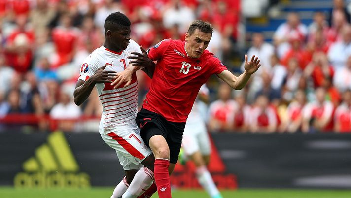 during the UEFA EURO 2016 Group A match between Albania and Switzerland at Stade Bollaert-Delelis on June 11, 2016 in Lens, France. 