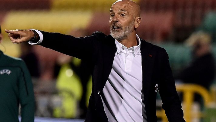 Stefano Pioli (allenatore AC Milan) durante Shamrock Rovers-Milan 0-2 (preliminari di Europa League 2020-2021) | AC Milan News (Getty Images) 