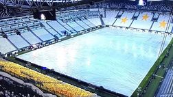 PIOVE A TORINO, TELONI SUL TERRENO DELLO JUVENTUS STADIUM. MANCINI…
