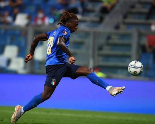 Moise Kean, attaccante dell'Italia e della Juventus. Torna l’Italia di Roberto Mancini e San Siro è tutto esaurito- immagine 2