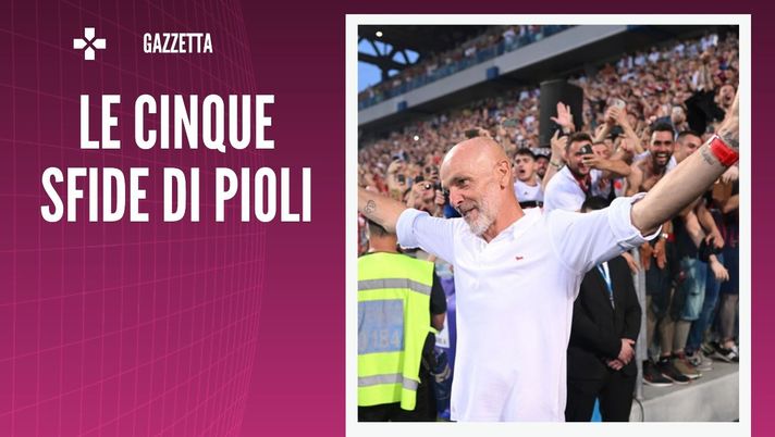 Le cinque sfide di Stefano Pioli, allenatore del Milan