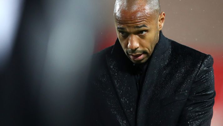 MONACO - NOVEMBER 06:  Thierry Henry, Manager of Monaco looks on during the Group A match of the UEFA Champions League between AS Monaco and Club Brugge at Stade Louis II on November 6, 2018 in Monaco, Monaco.  (Photo by Michael Steele/Getty Images) 